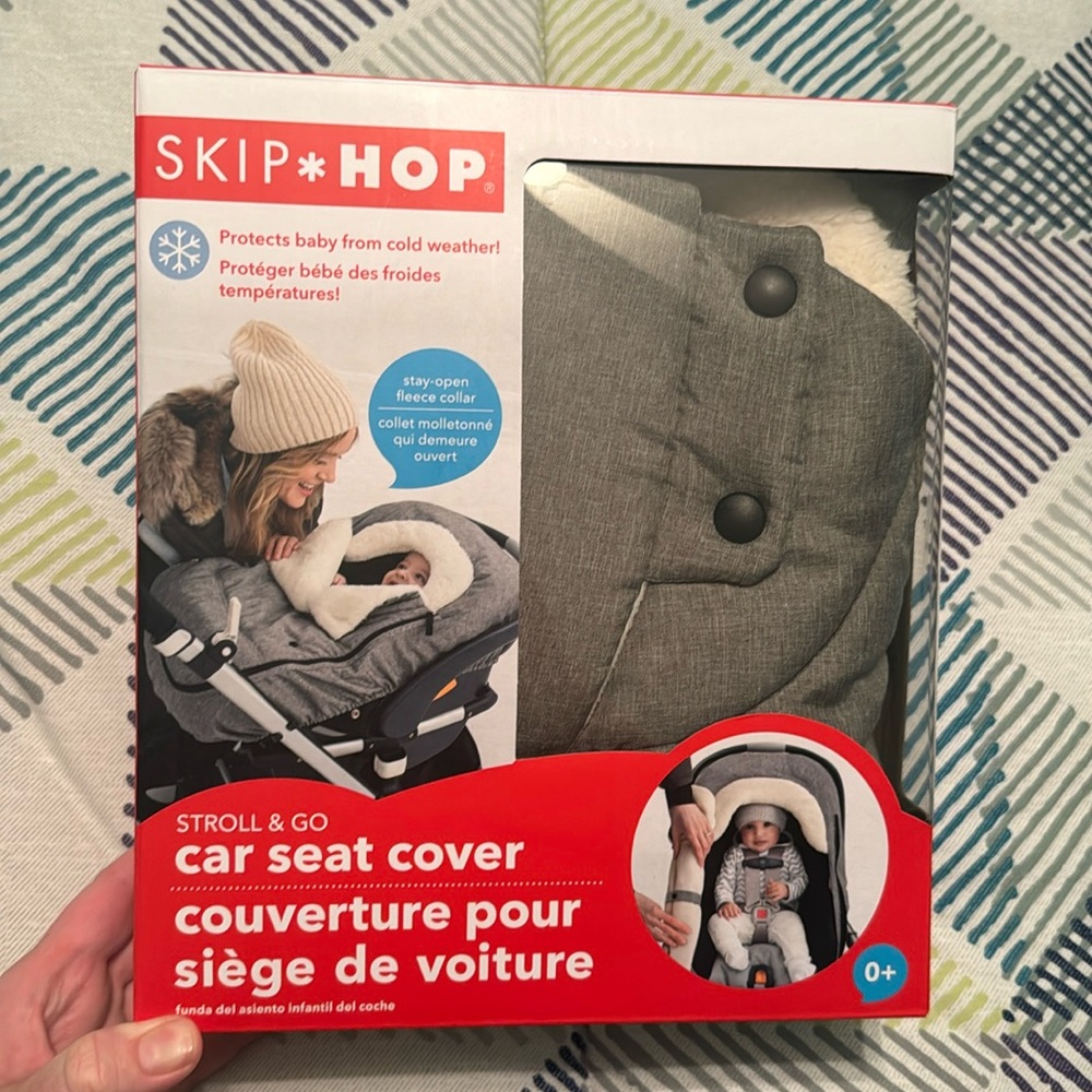 Skip hop stroll & go car seat cover grey never used